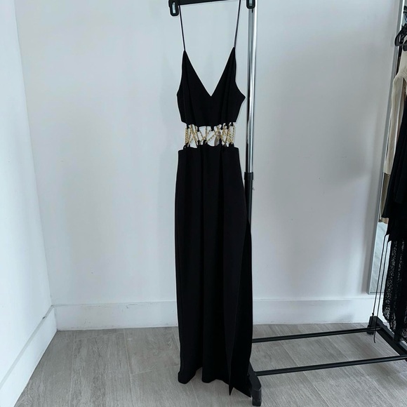 Meshki Size Medium Black Maxi Dress - Picture 5 of 8